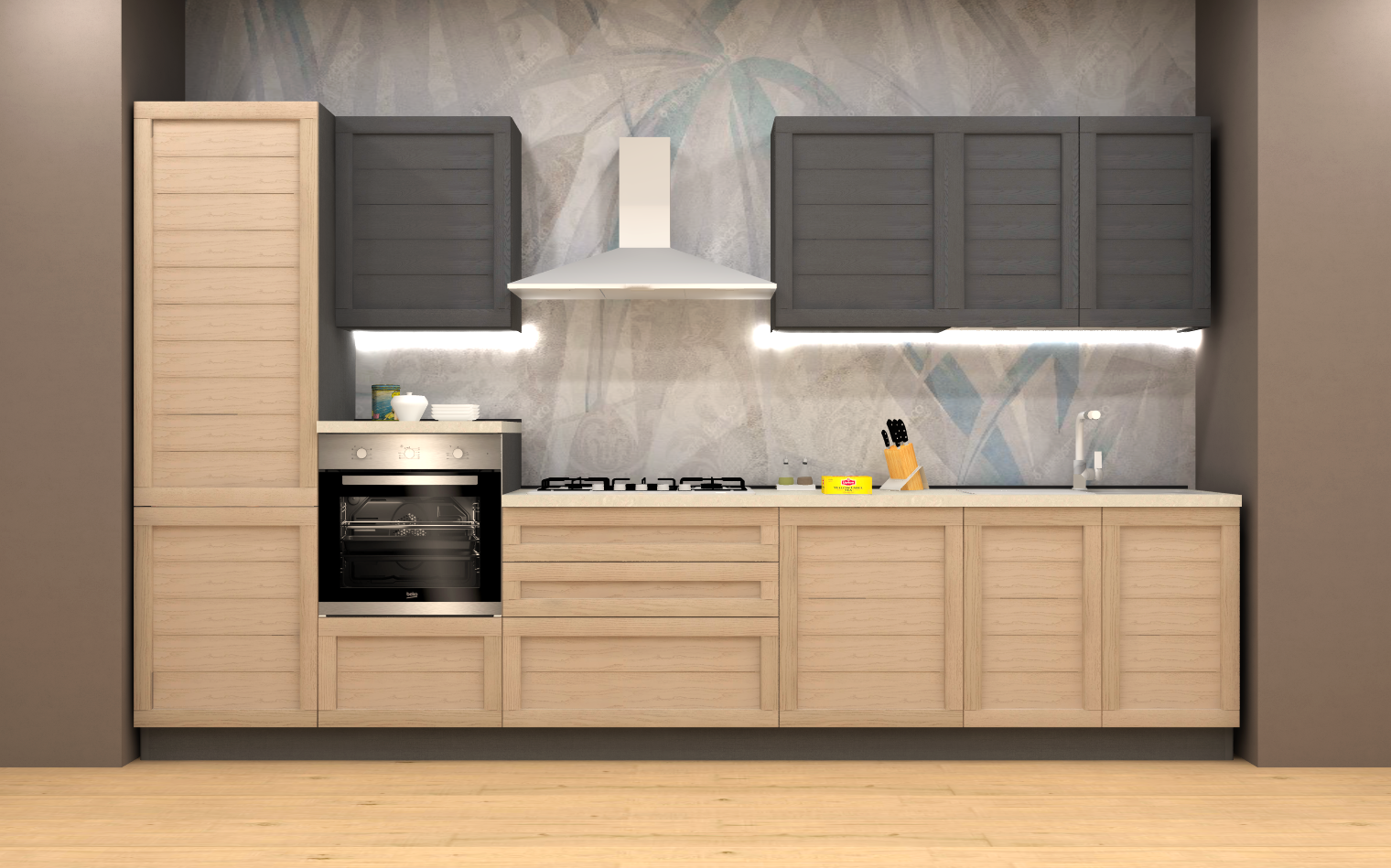 Cucina elsa 360 completa di elettrodomestici