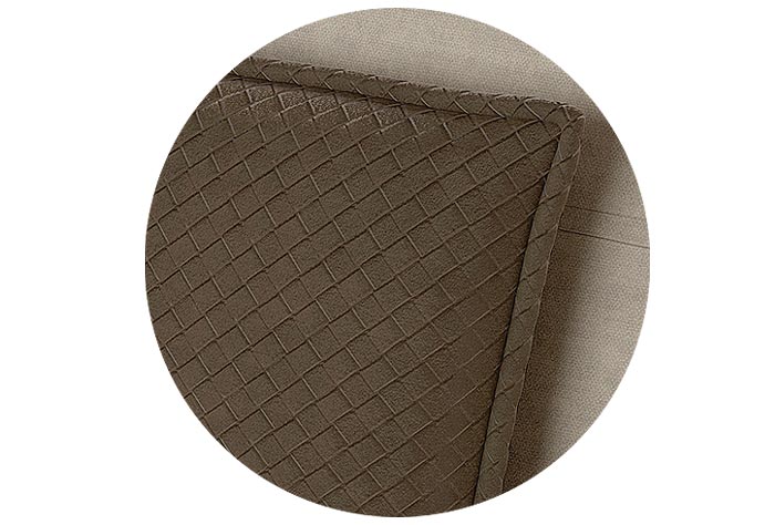 dettaglio-ecopelle-intrecciata-letto-tokyo dettaglio-lavorazione-ecopelle-intrecciata-testata-letto-tokyo