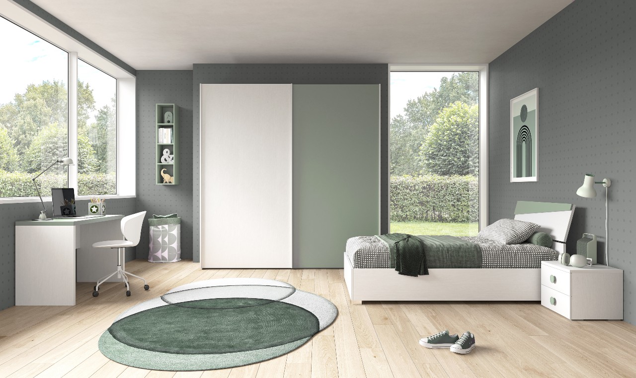 cameretta bianco agave