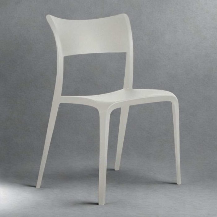 Sedia Cordoba impilabile in polipropilene colore Ghiaccio