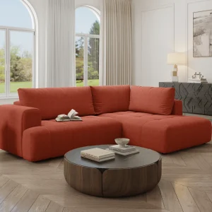 Divano Nuvola con chaise longue e funzione letto in ambiente living moderno